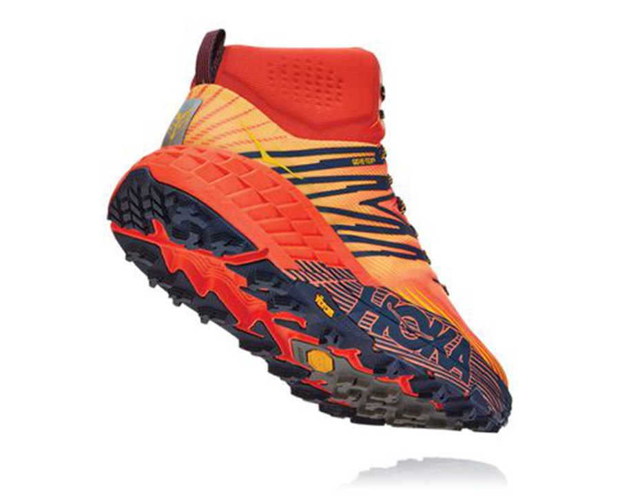 Hoka Australia One One Speedgoat Mid GORE-TEX 2 - Mens Trail Shoes Red - QOATG-3024